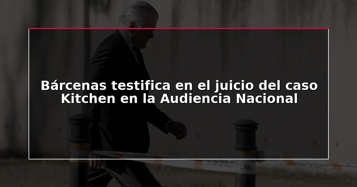 Bárcenas testifica en el juicio del caso Kitchen en la Audiencia Nacional