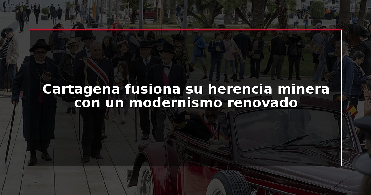 Cartagena fusiona su herencia minera con un modernismo renovado