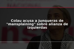 Colau acusa a Junqueras de "mansplaining" sobre alianza de izquierdas