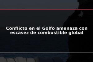 Conflicto en el Golfo amenaza con escasez de combustible global