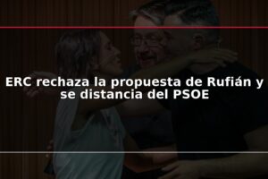 ERC rechaza la propuesta de Rufián y se distancia del PSOE