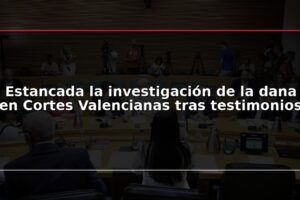Estancada la investigación de la dana en Cortes Valencianas tras testimonios