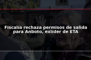 Fiscalía rechaza permisos de salida para Anboto, exlíder de ETA