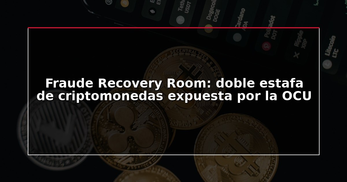 Fraude Recovery Room: doble estafa de criptomonedas expuesta por la OCU