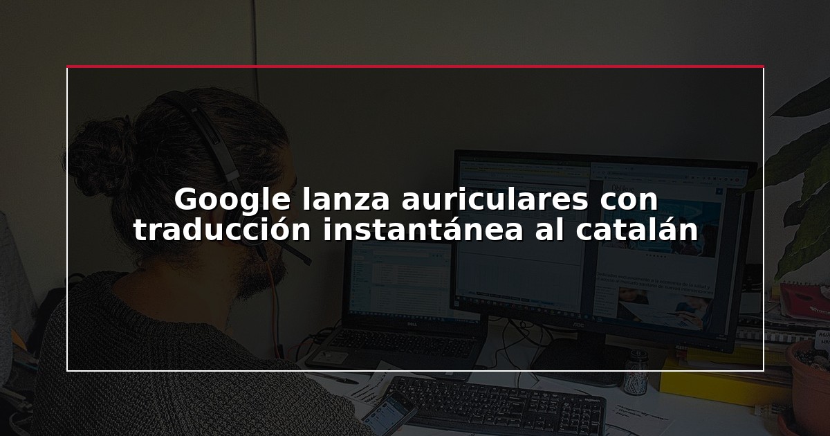 Google lanza auriculares con traducción instantánea al catalán