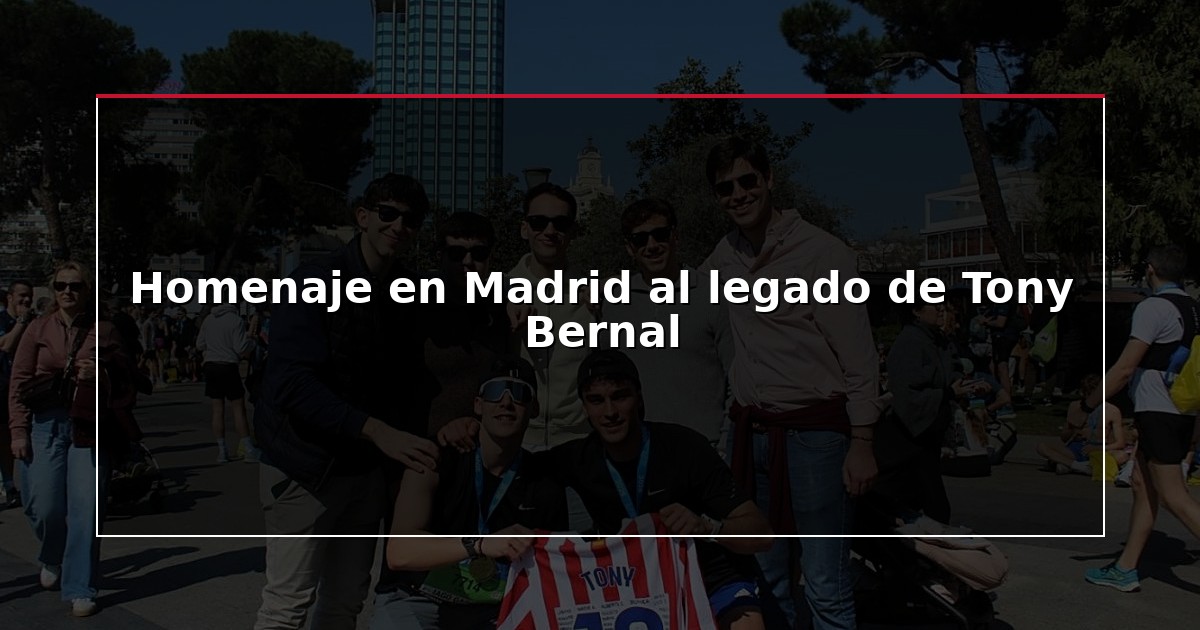 Homenaje en Madrid al legado de Tony Bernal