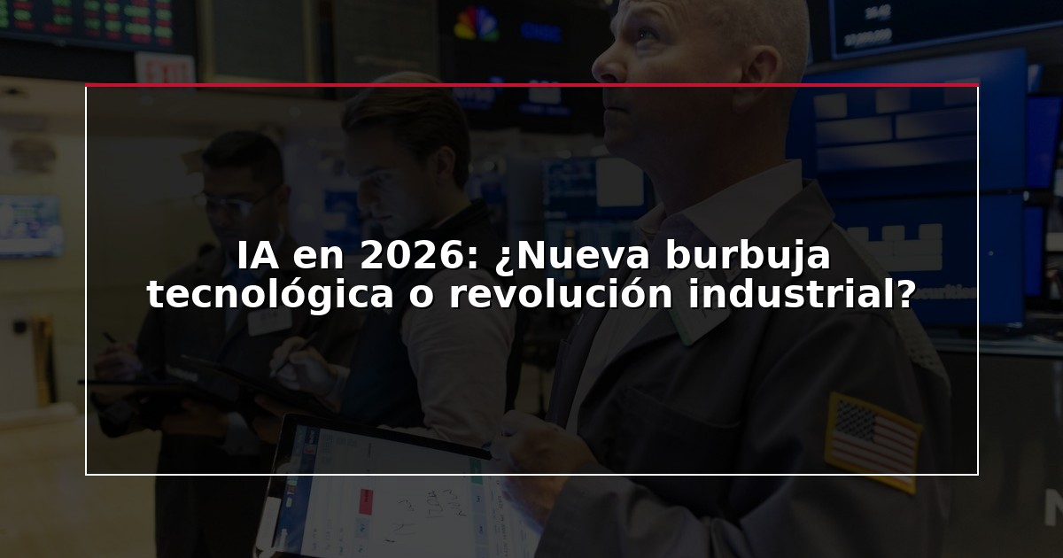 IA en 2026: ¿Nueva burbuja tecnológica o revolución industrial?