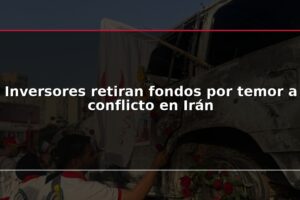 Inversores retiran fondos por temor a conflicto en Irán