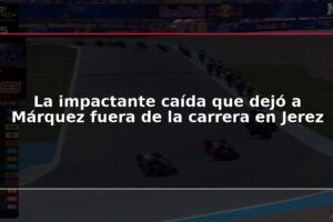 La impactante caída que dejó a Márquez fuera de la carrera en Jerez