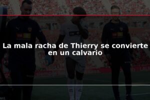 La mala racha de Thierry se convierte en un calvario