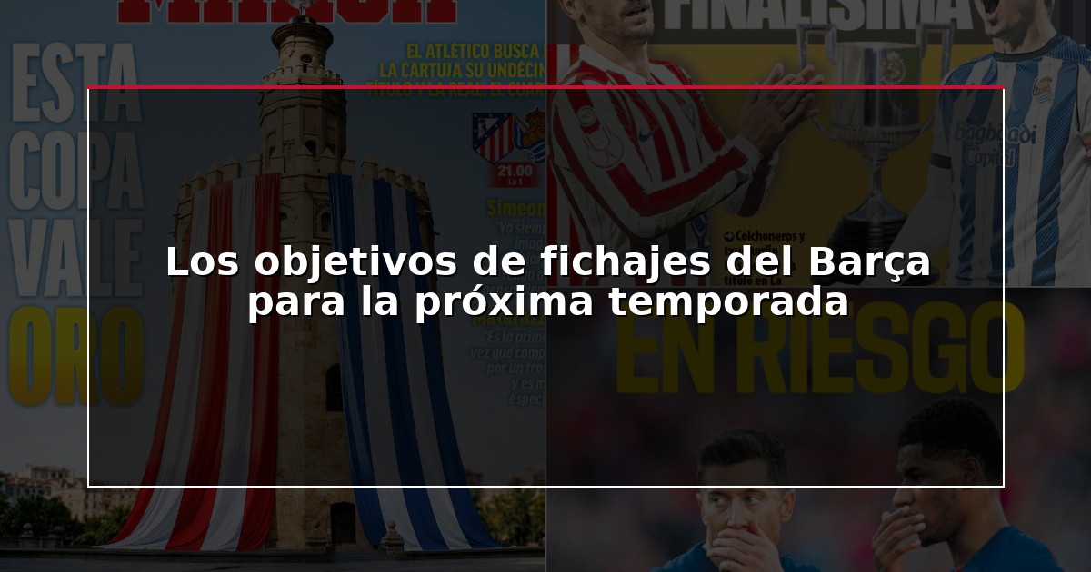 Los objetivos de fichajes del Barça para la próxima temporada