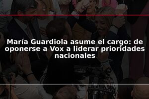 María Guardiola asume el cargo: de oponerse a Vox a liderar prioridades nacionales