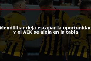 Mendilibar deja escapar la oportunidad y el AEK se aleja en la tabla