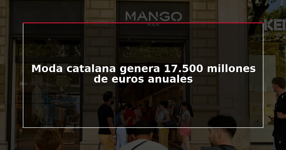 Moda catalana genera 17.500 millones de euros anuales