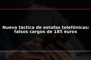 Nueva táctica de estafas telefónicas: falsos cargos de 185 euros