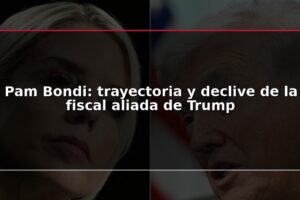 Pam Bondi: trayectoria y declive de la fiscal aliada de Trump