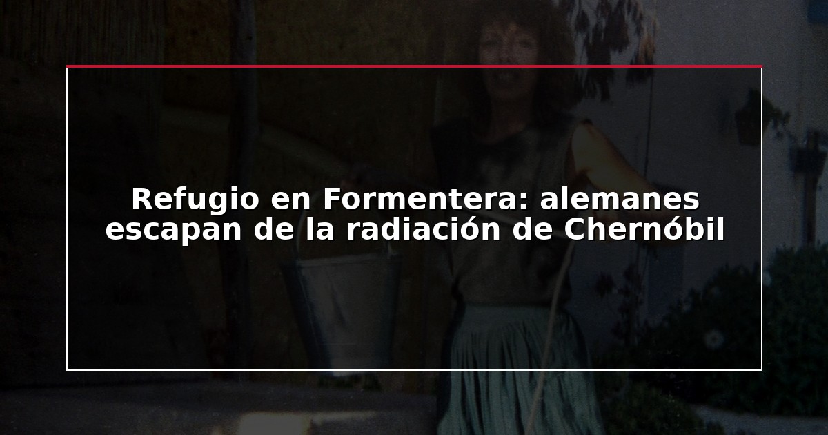 Refugio en Formentera: alemanes escapan de la radiación de Chernóbil