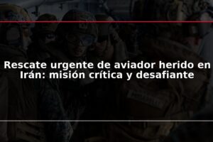 Rescate urgente de aviador herido en Irán: misión crítica y desafiante