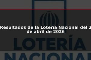 Resultados de la Lotería Nacional del 2 de abril de 2026