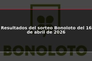 Resultados del sorteo Bonoloto del 16 de abril de 2026