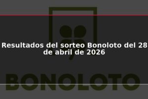 Resultados del sorteo Bonoloto del 28 de abril de 2026