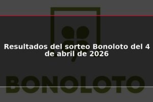 Resultados del sorteo Bonoloto del 4 de abril de 2026