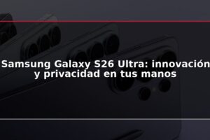 Samsung Galaxy S26 Ultra: innovación y privacidad en tus manos