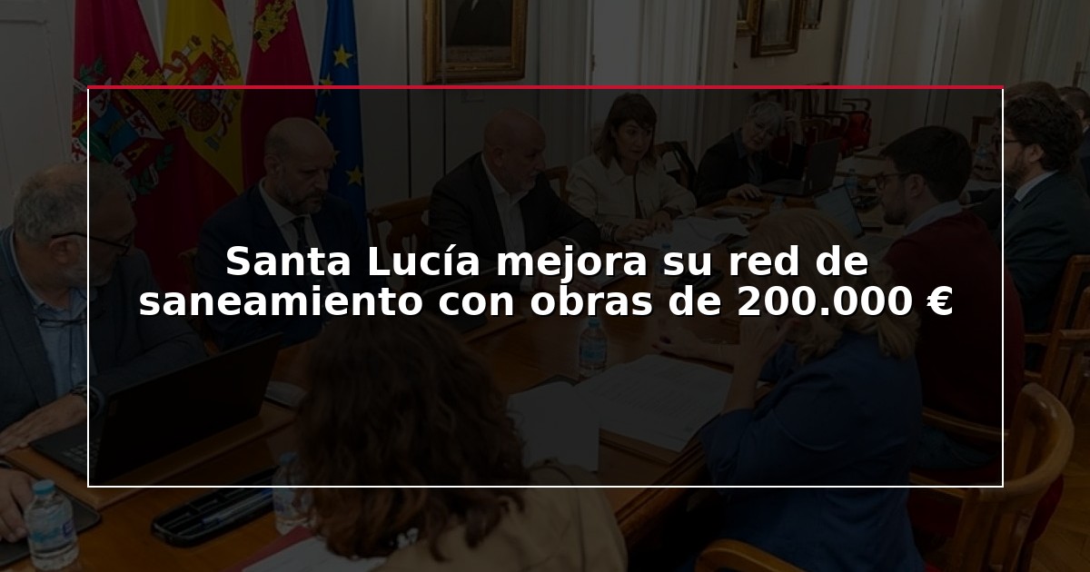 Santa Lucía mejora su red de saneamiento con obras de 200.000 €