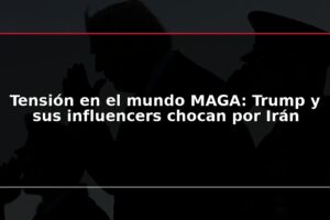 Tensión en el mundo MAGA: Trump y sus influencers chocan por Irán