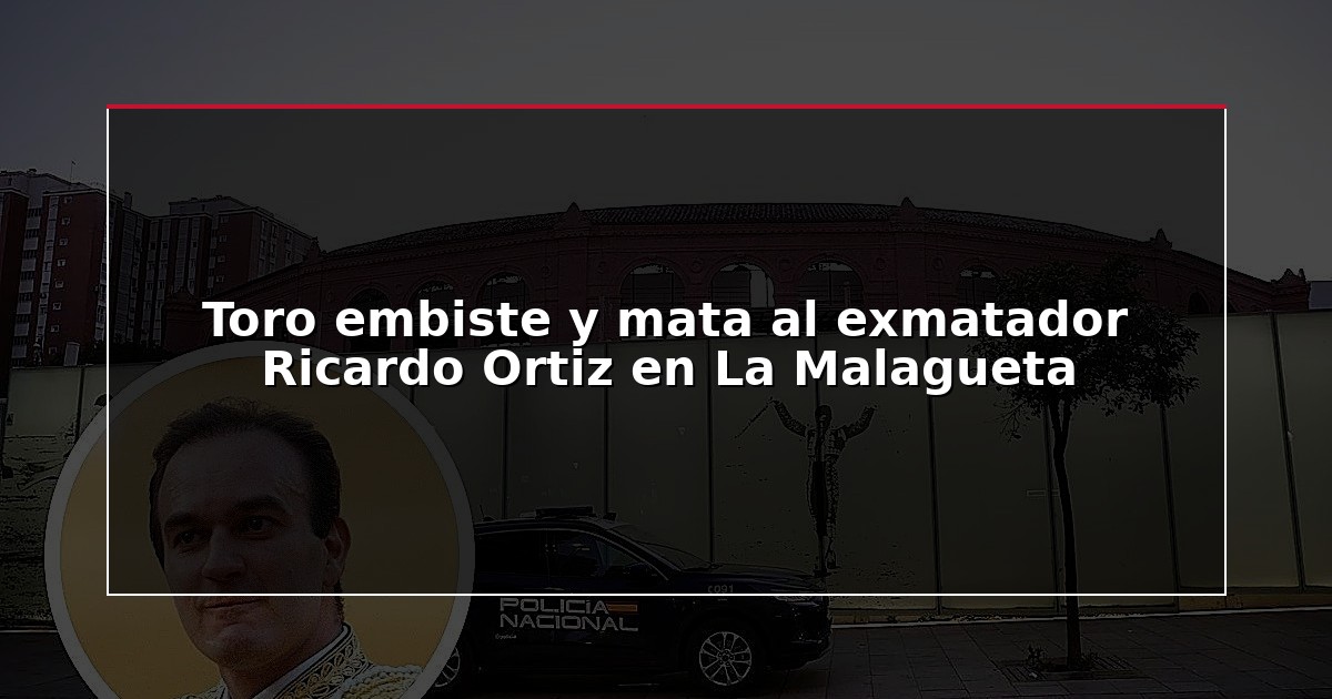Toro embiste y mata al exmatador Ricardo Ortiz en La Malagueta