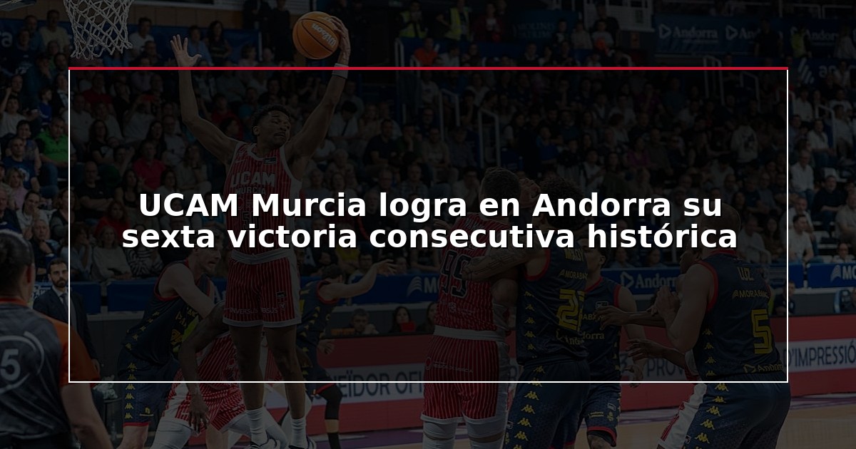 UCAM Murcia logra en Andorra su sexta victoria consecutiva histórica