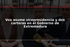 Vox asume vicepresidencia y dos carteras en el Gobierno de Extremadura