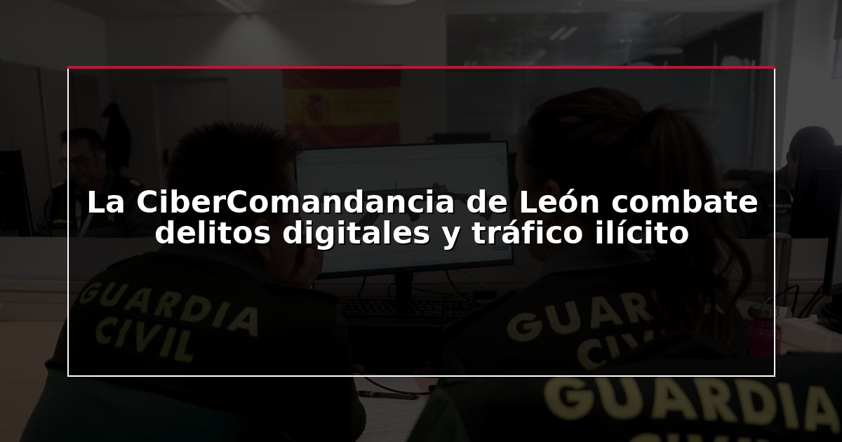 La CiberComandancia de León combate delitos digitales y tráfico ilícito