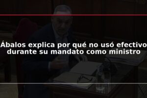 Ábalos explica por qué no usó efectivo durante su mandato como ministro