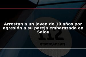 Arrestan a un joven de 19 años por agresión a su pareja embarazada en Salou