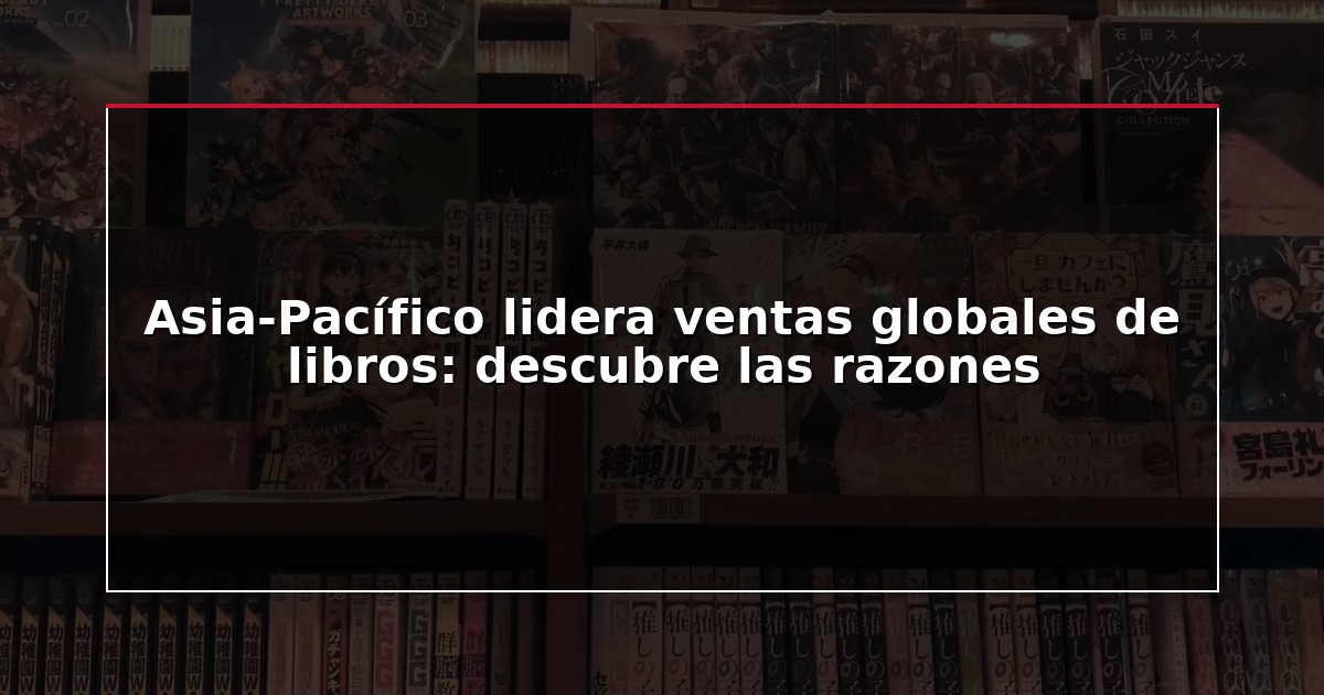 Asia-Pacífico lidera ventas globales de libros: descubre las razones