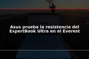 Asus prueba la resistencia del ExpertBook Ultra en el Everest