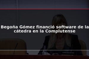 Begoña Gómez financió software de la cátedra en la Complutense