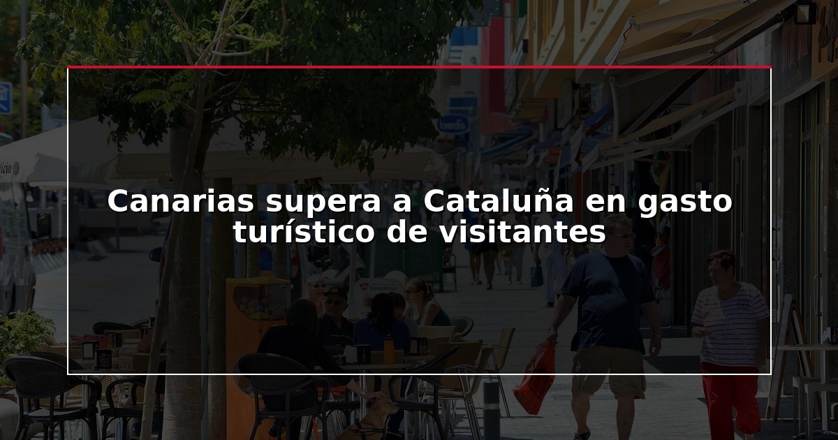 Canarias supera a Cataluña en gasto turístico de visitantes