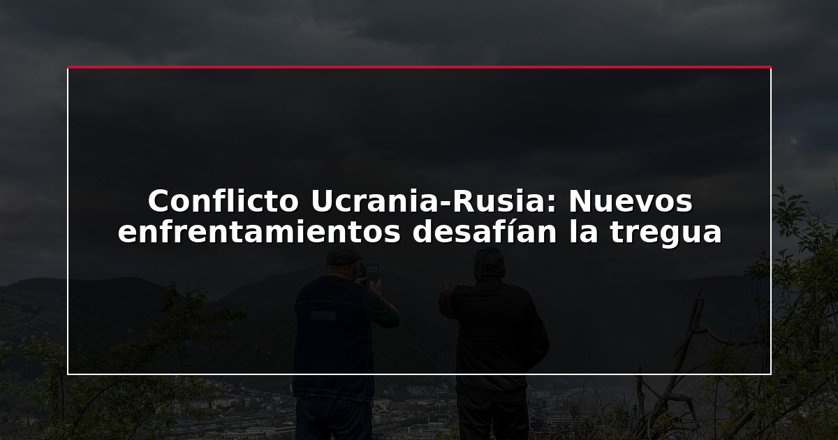 Conflicto Ucrania-Rusia: Nuevos enfrentamientos desafían la tregua