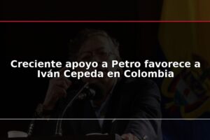 Creciente apoyo a Petro favorece a Iván Cepeda en Colombia