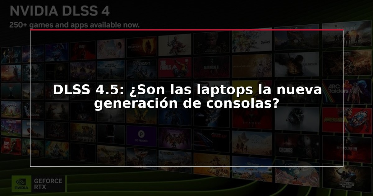 DLSS 4.5: ¿Son las laptops la nueva generación de consolas?