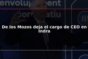 De los Mozos deja el cargo de CEO en Indra
