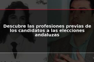 Descubre las profesiones previas de los candidatos a las elecciones andaluzas