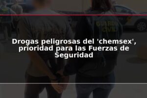 Drogas peligrosas del 'chemsex', prioridad para las Fuerzas de Seguridad