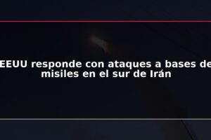EEUU responde con ataques a bases de misiles en el sur de Irán