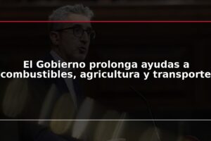 El Gobierno prolonga ayudas a combustibles, agricultura y transporte