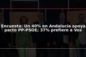 Encuesta: Un 40% en Andalucía apoya pacto PP-PSOE; 37% prefiere a Vox