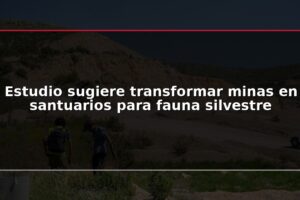Estudio sugiere transformar minas en santuarios para fauna silvestre
