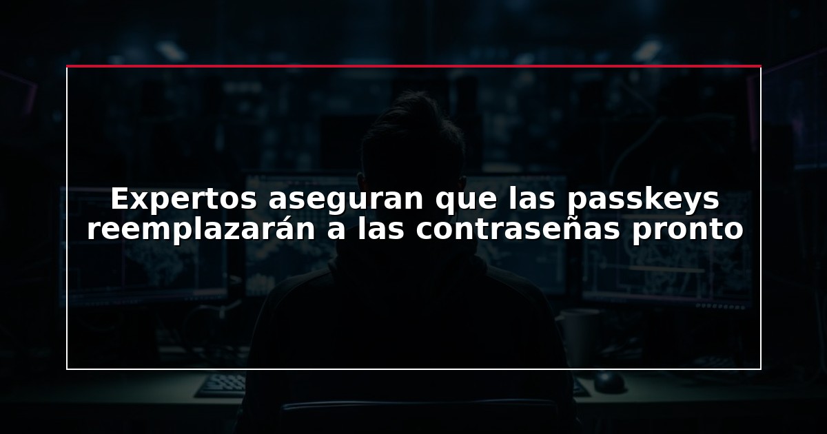 Expertos aseguran que las passkeys reemplazarán a las contraseñas pronto